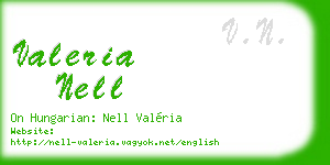 valeria nell business card